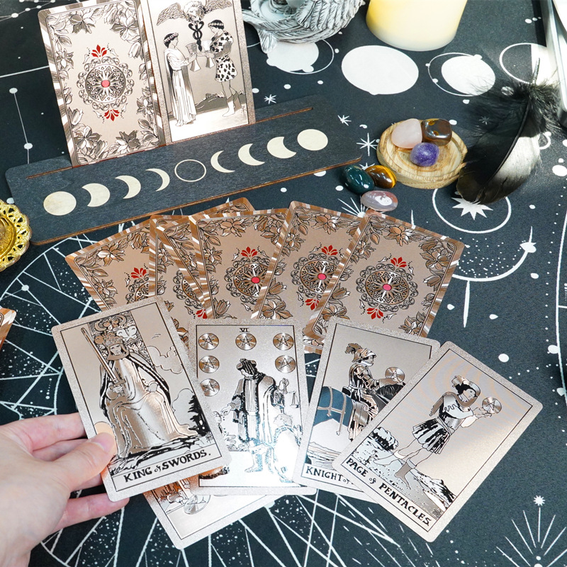 韦特塔罗牌全套正版卡片桌游烫金PVC防水塔罗卡牌游戏现货批发详情10