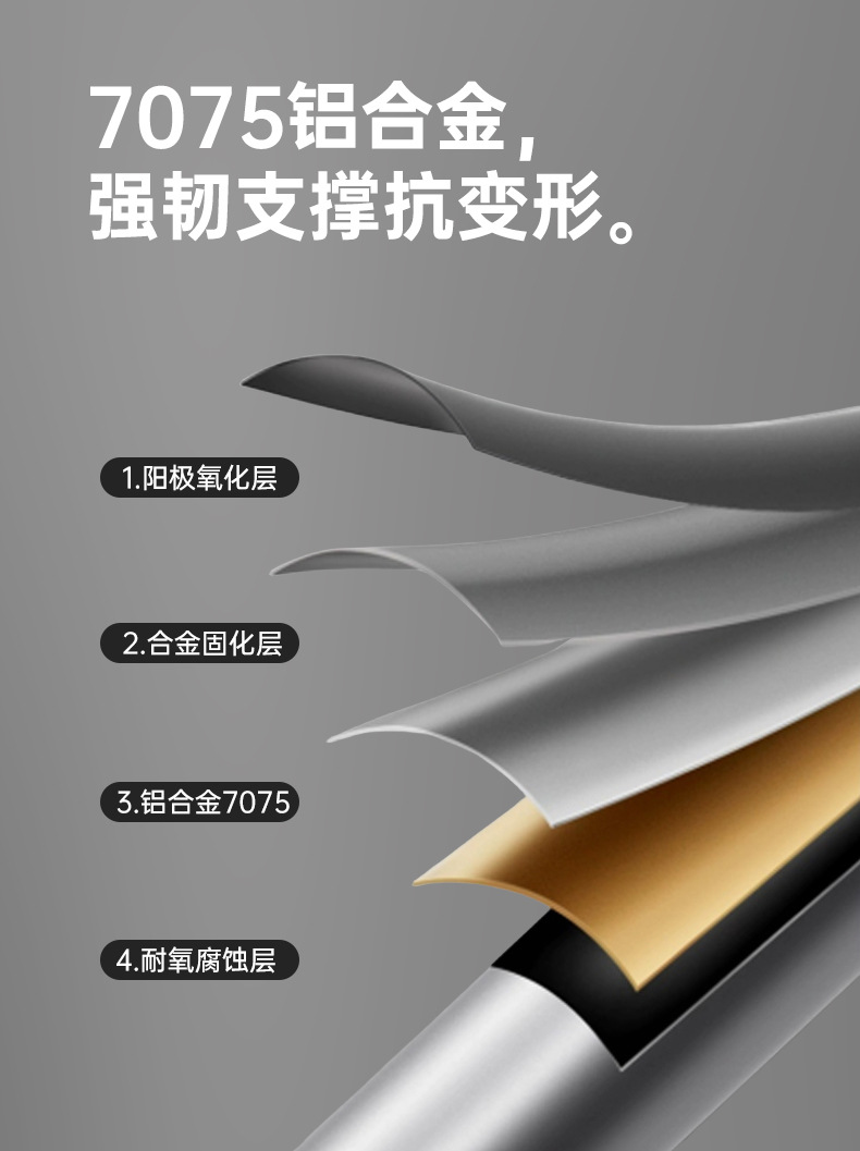 登山杖手杖户外碳素超轻伸缩折叠拐棍专业徒步爬山装备拐详情9