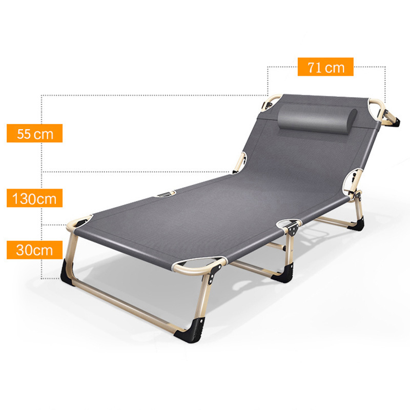 Folding bed, office nap bed, single bed, home companion, simple adult nap bed, three-fold bed, camp bed, lounge chair pic 10