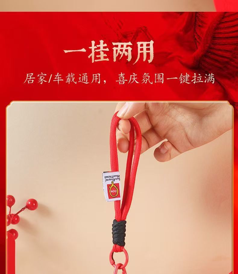 Soon there will be money, Yuan, BMW bag, keychain, car, horse Year mascot, red jewelry, little red horse of the zodiac year pic 7