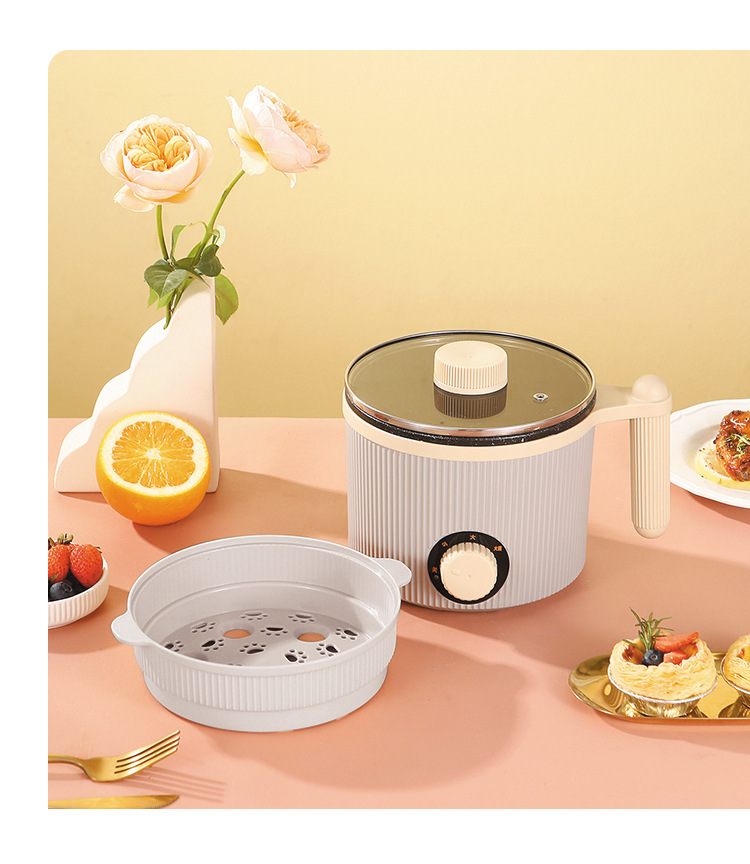 电煮锅小电锅宿舍学生煮面锅多功能家用电锅子单人电热火锅详情20