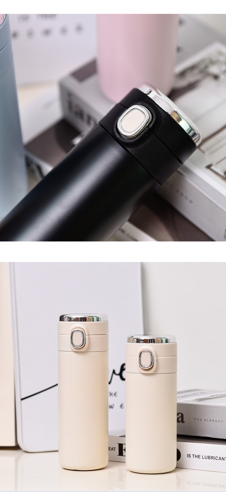 大容量弹跳盖不锈钢保温杯智能温度显示豌豆杯测温水杯轻奢高级感详情12