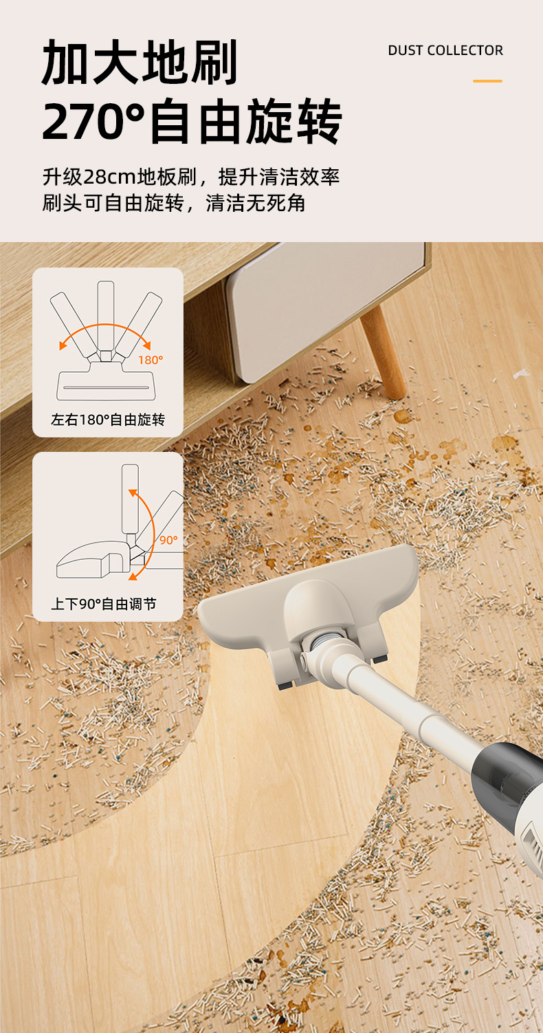 吸尘器家用手持便携车载充电电动无线吸尘器礼品批发一件起批跨境详情8