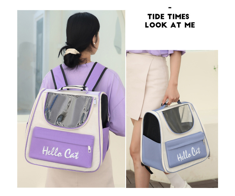 Pet bag water repellent for cats going out, fashionable and versatile backpack, space capsule for cats and dogs pic 16