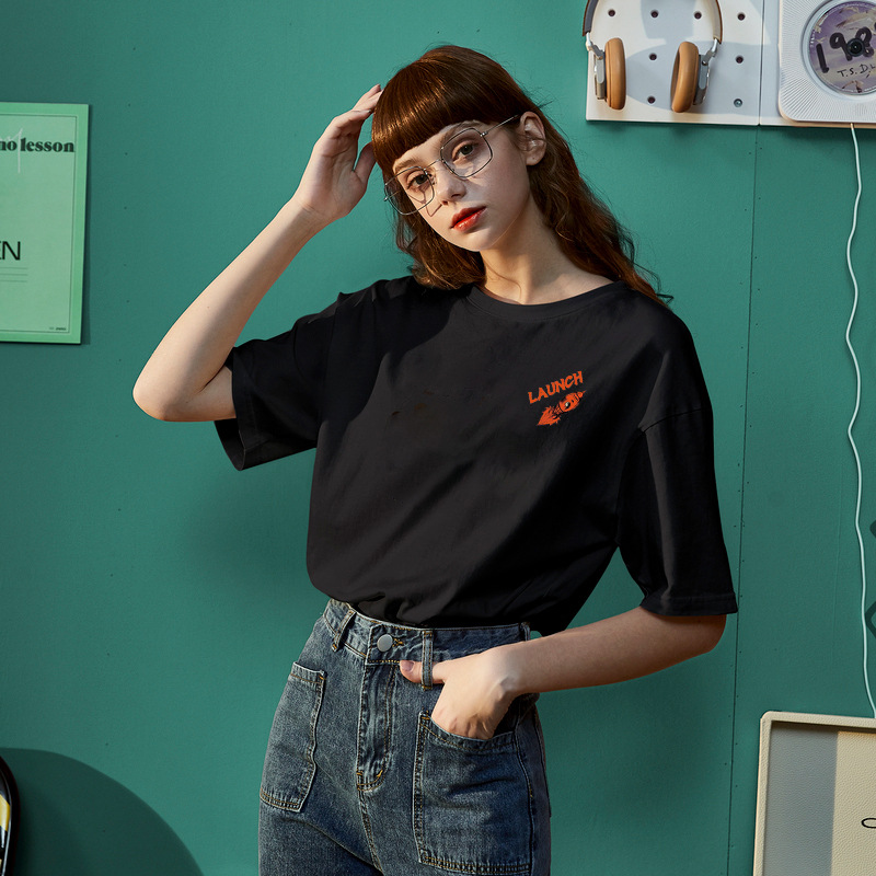 Oversize女装纯棉短袖t恤女宽松夏2025新款半袖胖mm180斤大码显瘦详情21