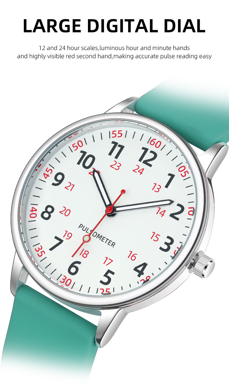 IBSO Nurse quartz watch with silicone strap, luminous, waterproof, large digital, a best-selling cross-border e-commerce product pic 3