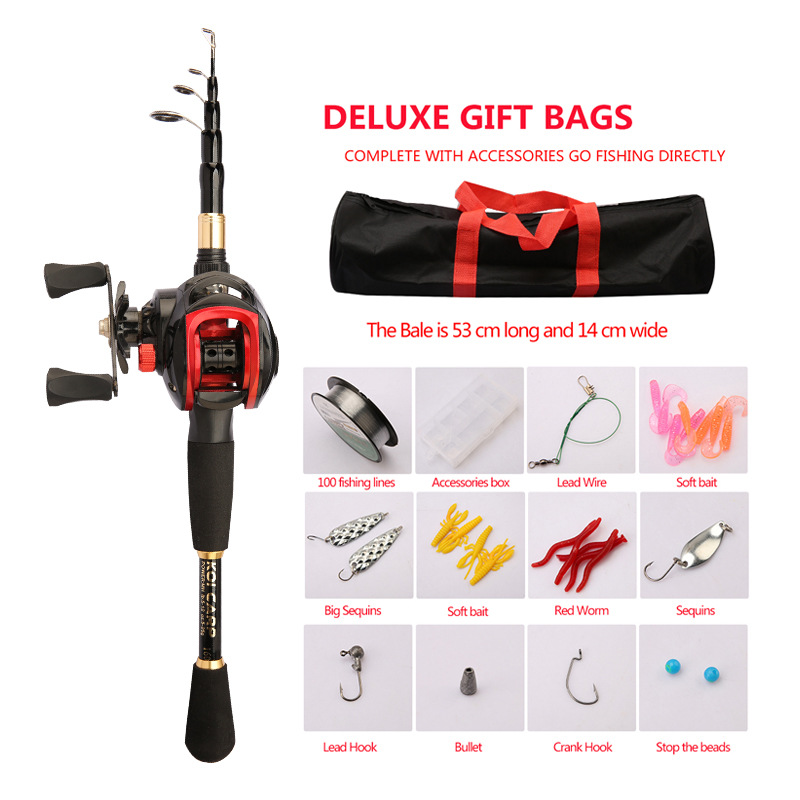 Ultra-short circuit sub-rod telescopic small sea rod portable mini fishing rod, casting rod, boat rod, cross-border special fishing rod set pic 15