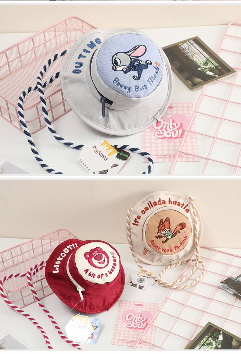 Officially authorized Zootopia Judi Nick Stuych Minnie plush single-shoulder bag Crossbody bag, large capacity double pic 8