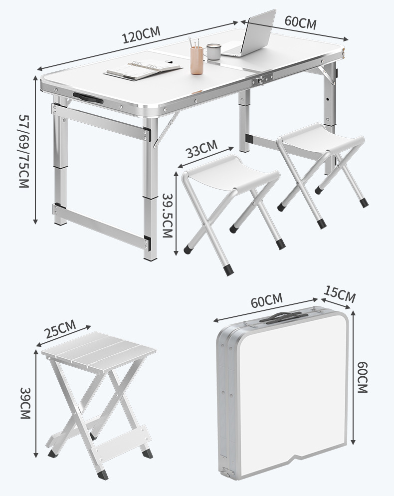 铝合金折叠桌户外夜市摆摊便携式折叠桌简易烧烤小桌子折叠餐桌椅详情21