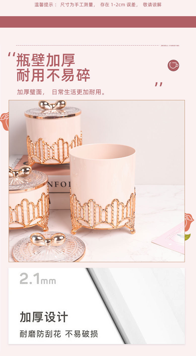 欧式跨境家居厨房收纳摆件器皿餐桌摆件婚庆餐桌储物罐密封罐糖果详情5