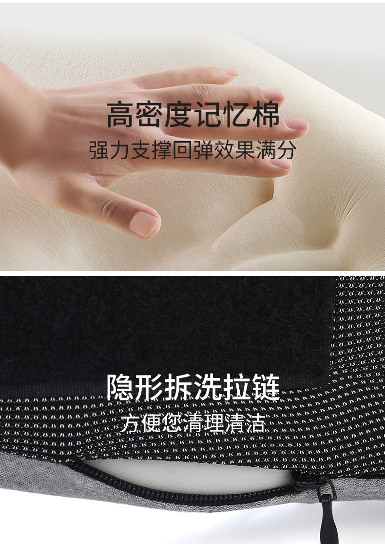 U-shaped pillow, memory foam neck pillow, cross-border slow rebound airplane sleeping travel neck protection pillow, neck scarf U-shaped pillow wholesale pic 10
