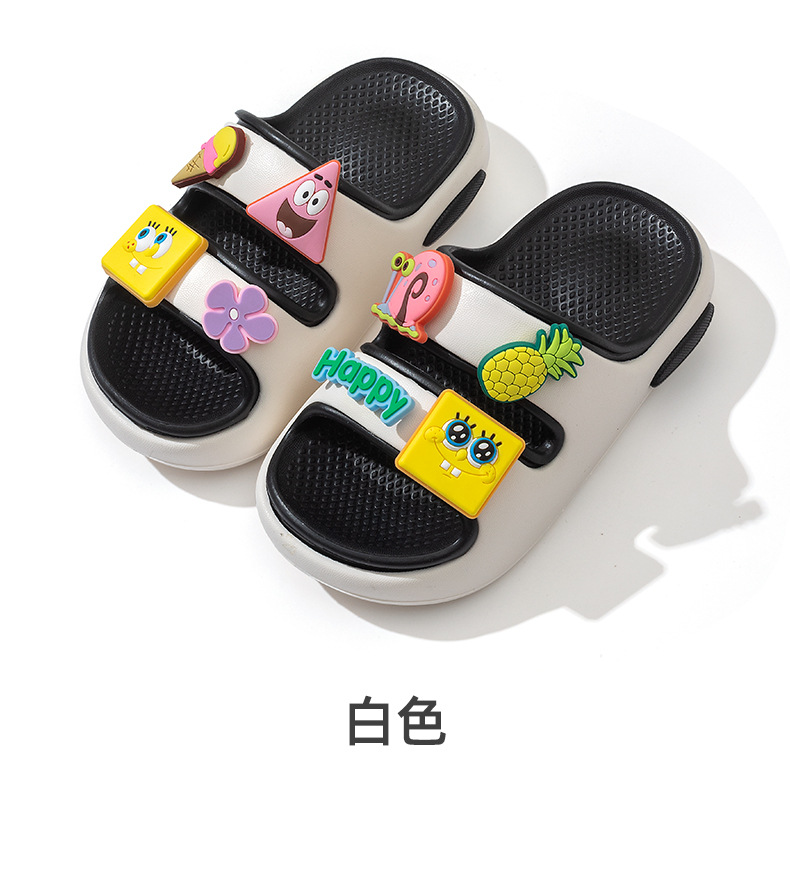 海绵宝宝童鞋儿童拖鞋男童女童浴室鞋子居家2025夏季新款卡通凉拖详情14