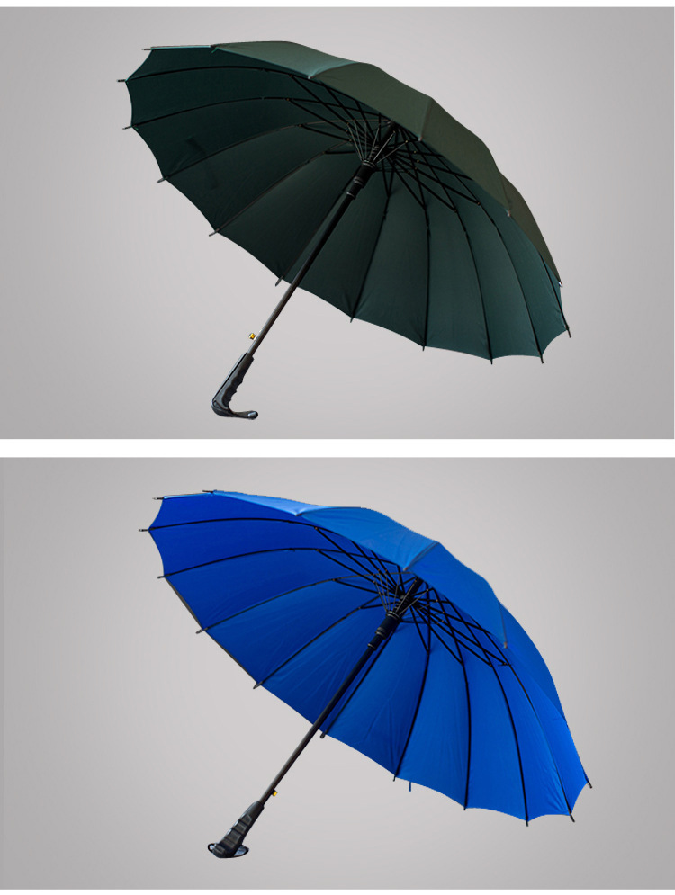 批发16K韩国创意碰击布彩虹伞长柄直杆自动雨伞广告伞可做LOGO详情12