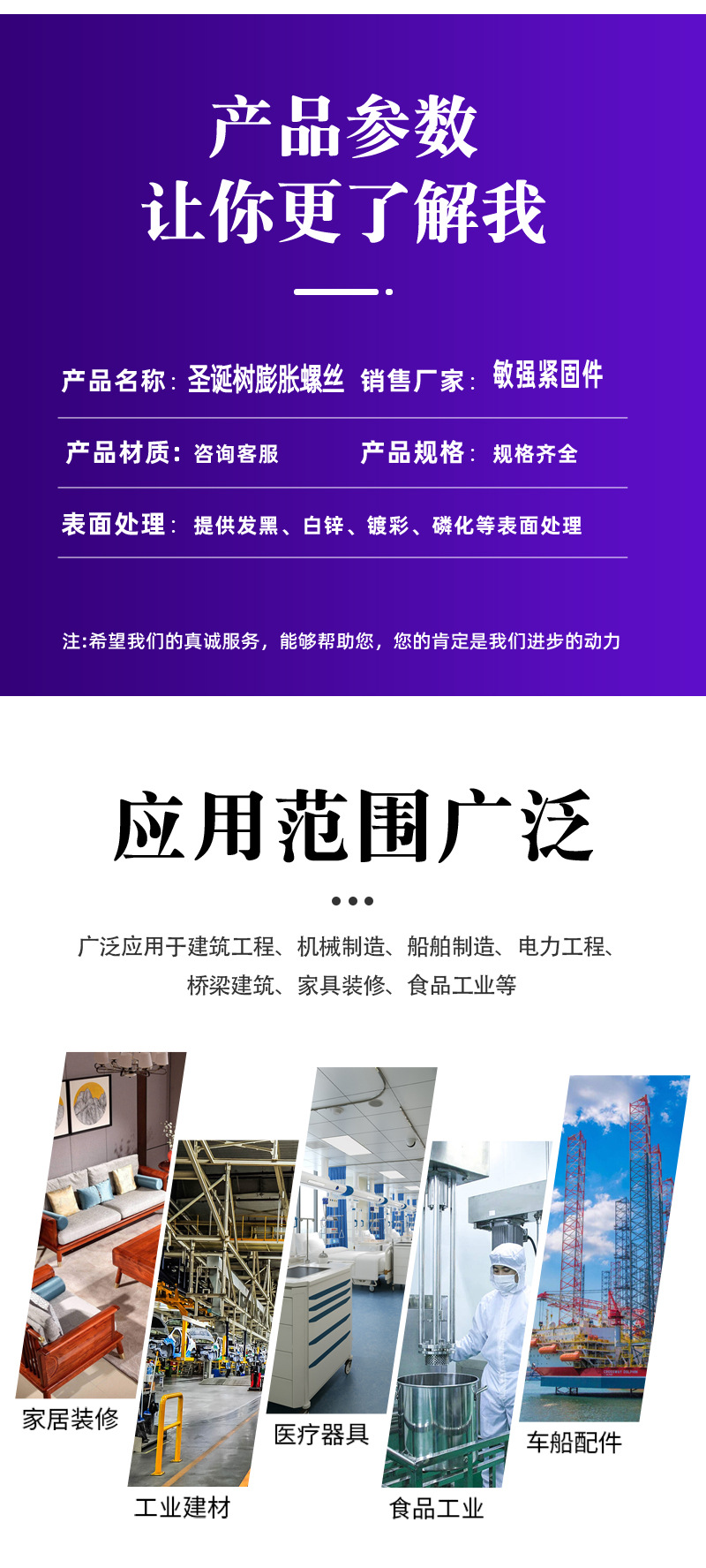 圣诞树膨胀螺丝锯齿壁虎金属铁膨胀管防松水泥墙空心砖自攻螺钉详情4