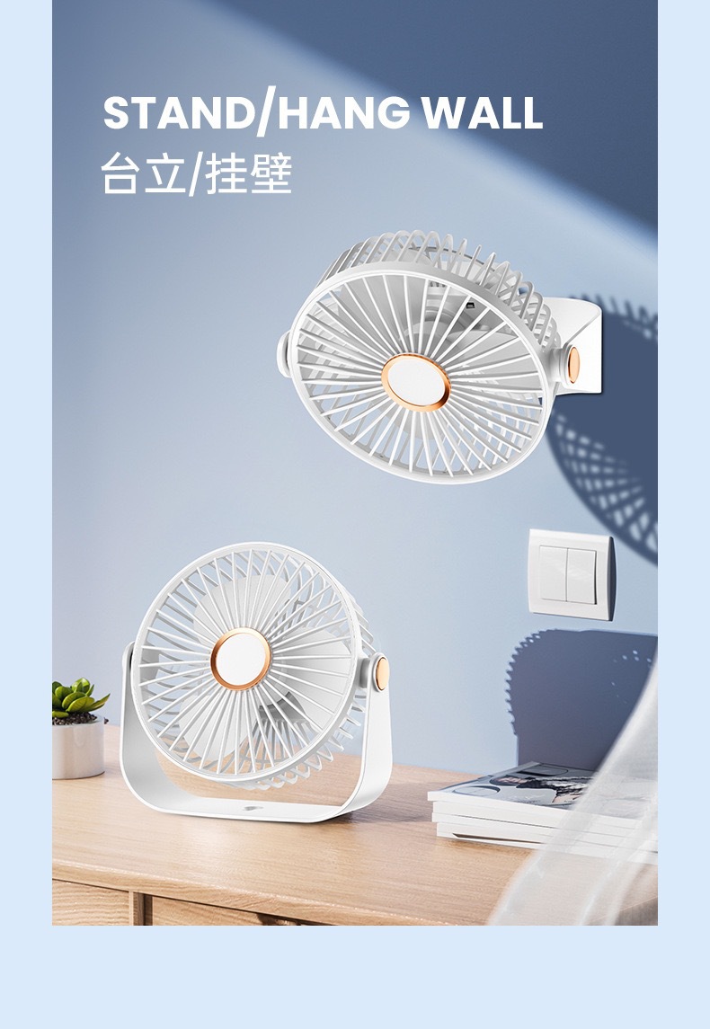 USB night light charging desktop fan, office, student dormitory, outdoor multi-functional portable small fan, gift, cross-border pic 4
