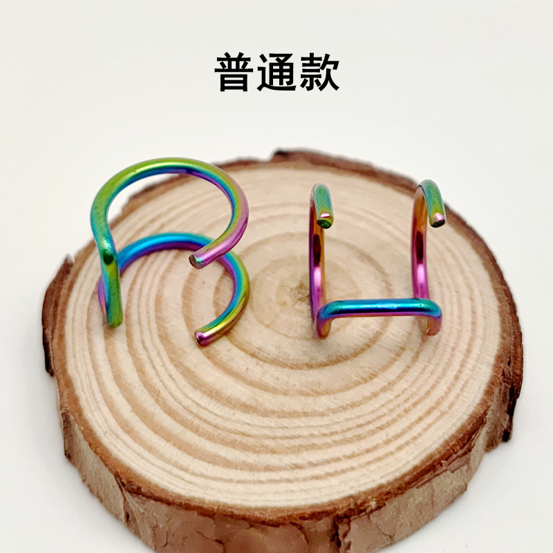 厂家批发U形型双圈耳夹C型耳夹耳坠韩国唇环耳饰欧美新款earrings详情13