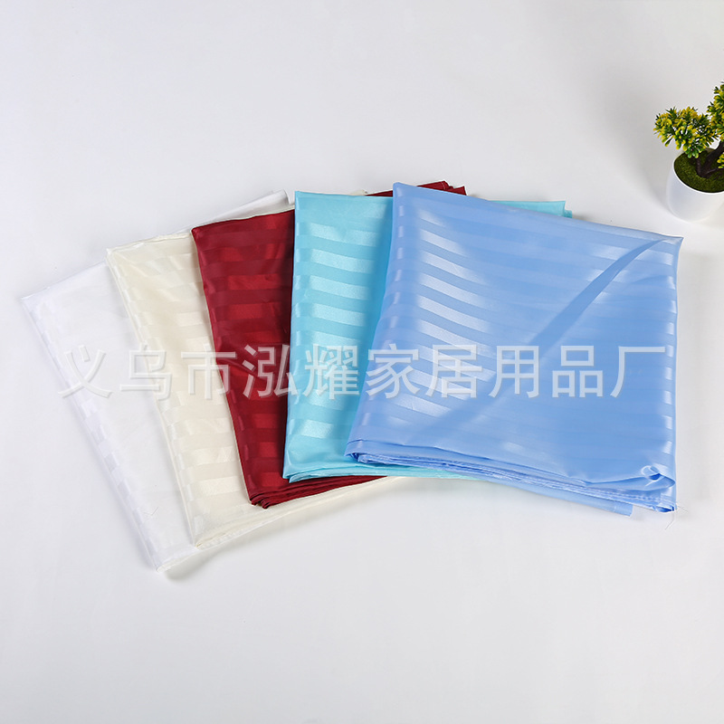 厂家批发涤纶阴阳条卫生间浴帘沐浴帘防水隔断门帘酒店专用浴帘详情8