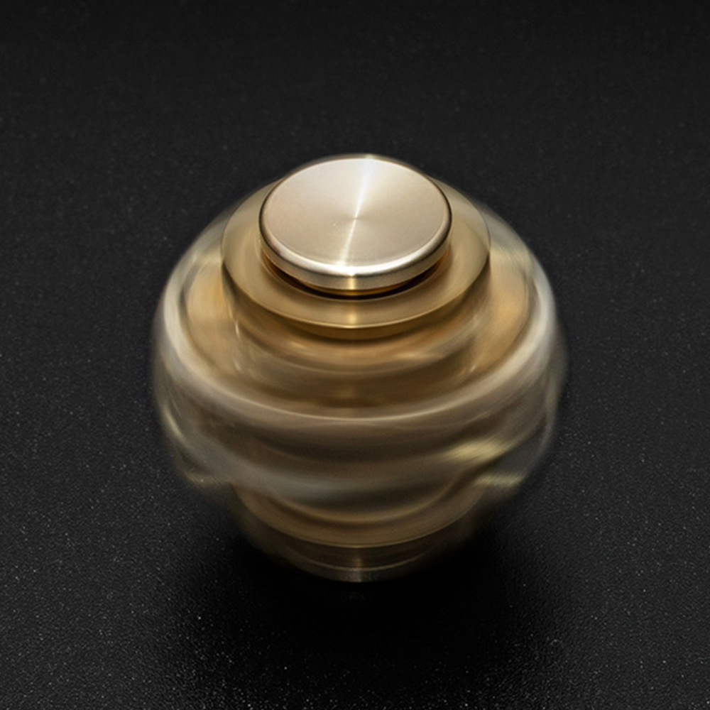 金属风轮旋转陀螺创意解压玩具佛莲星盘七彩指尖陀螺桌面摆饰批发详情9