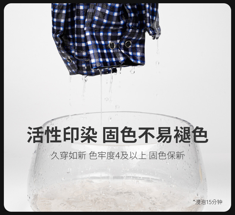 保暖男士格子衬衣加绒加厚格子印花双面绒衬衫秋冬衬衫多色可选详情16