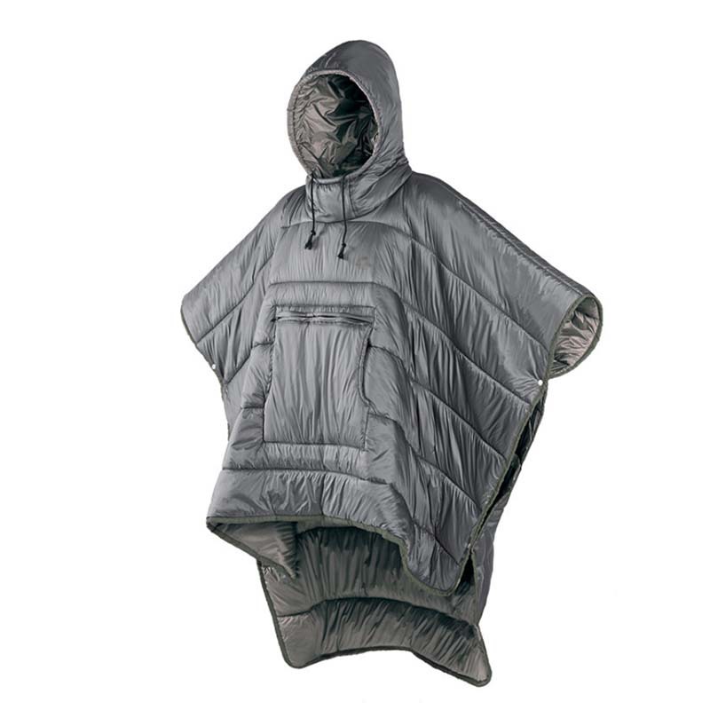 Factory direct supply of cross-border outdoor cape sleeping bags, camping wearable cold-proof and warm capes, shawls and blankets wholesale pic 11