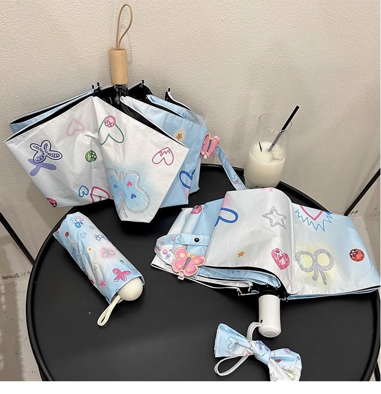 Zhi SAN high-end sun umbrella, folding umbrella, sunshade, sun protection, UV protection, automatic, suitable for both sunny and rainy days, women pic 18