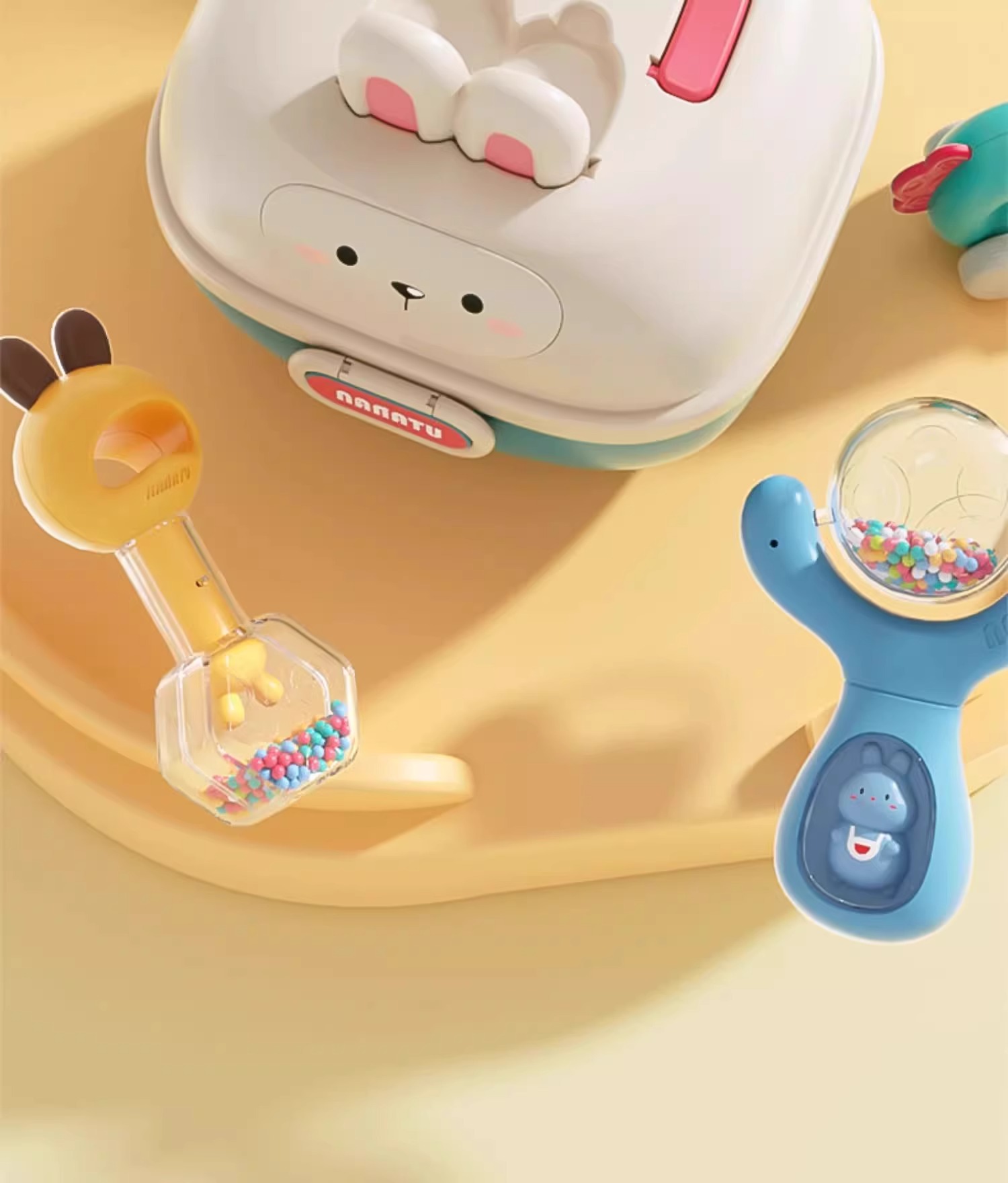 婴儿手摇铃玩具可咬磨牙棒0到3个月-1岁新生幼儿宝宝早教益智牙胶详情24