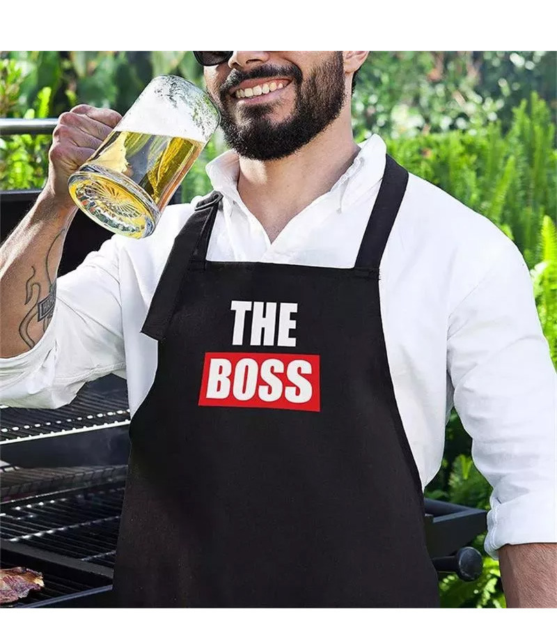 【 Chi Jia 】 Amazon waterproof halter apron for both men and women, suitable for couples, kitchen, cross-border trade, outdoor use pic 7
