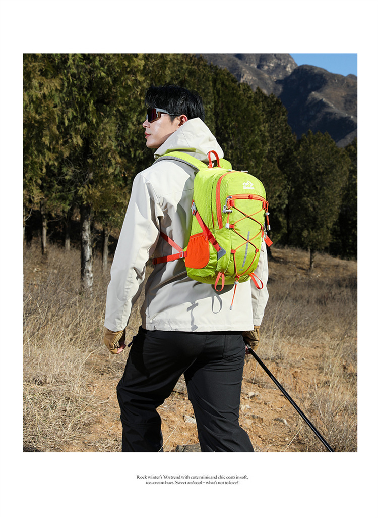 Al aire libre mochila de escalada peso ligero a prueba de agua mochila de senderismo ciclismo camping mochila de viaje fabricante al por mayor pic 23