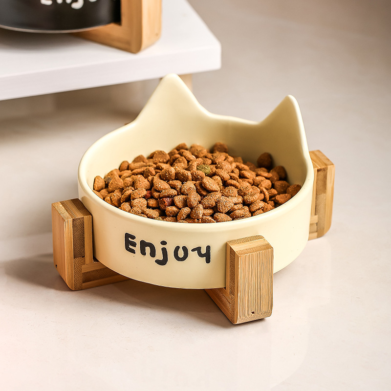 猫耳朵造型宠物食盆宠物用品喂食碗宠物碗宠物自动喂食器宠物食盆实用耐用详情2