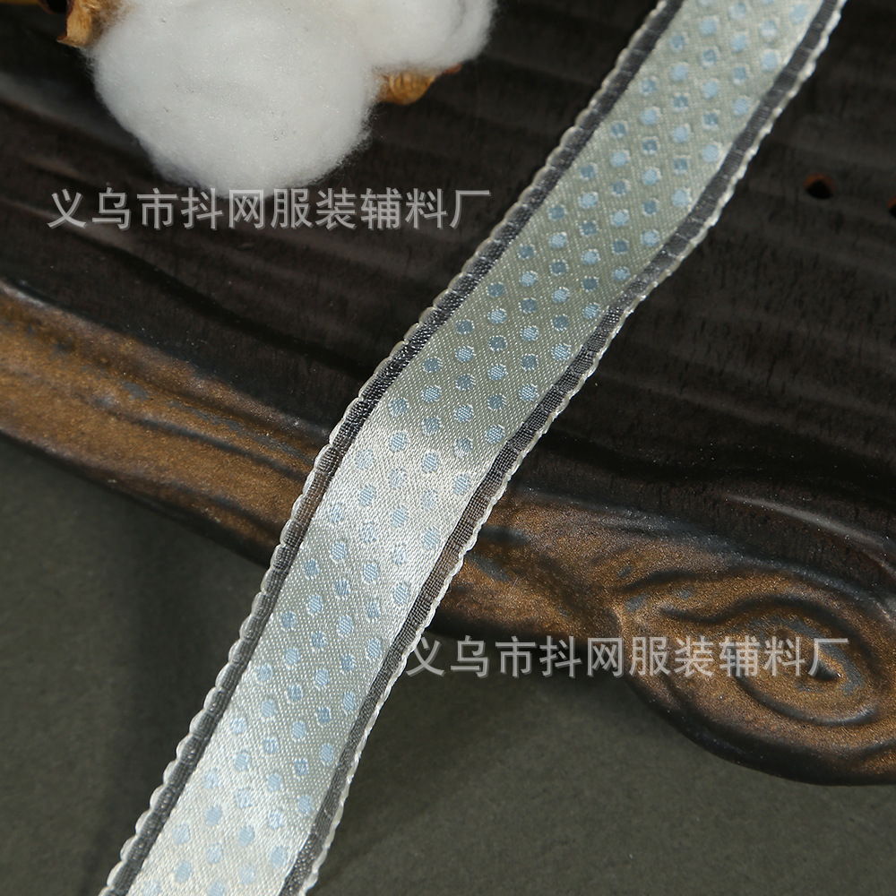 Korean style 2.6cm colorful polka dot ribbon gift box packaging decoration polyester ribbon diy bow hair accessory webband accessories pic 7