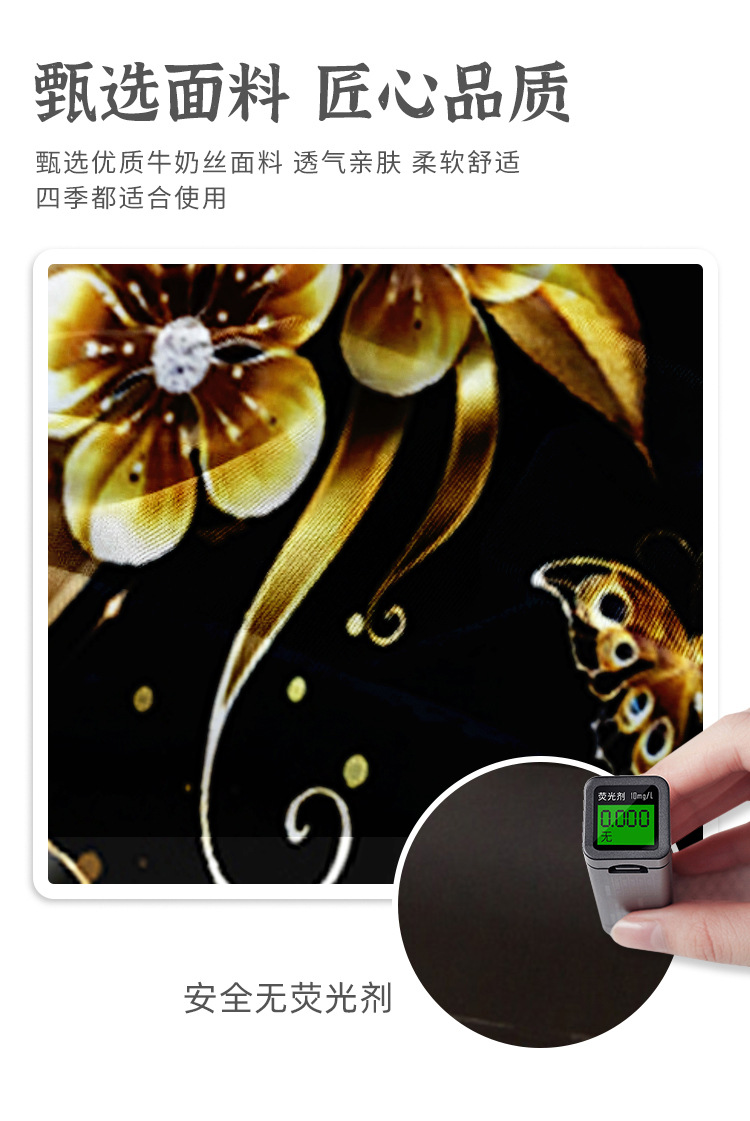 TEMU热卖印花椅子套全包牛奶丝数码印家用防尘装饰弹力餐椅套跨境详情2