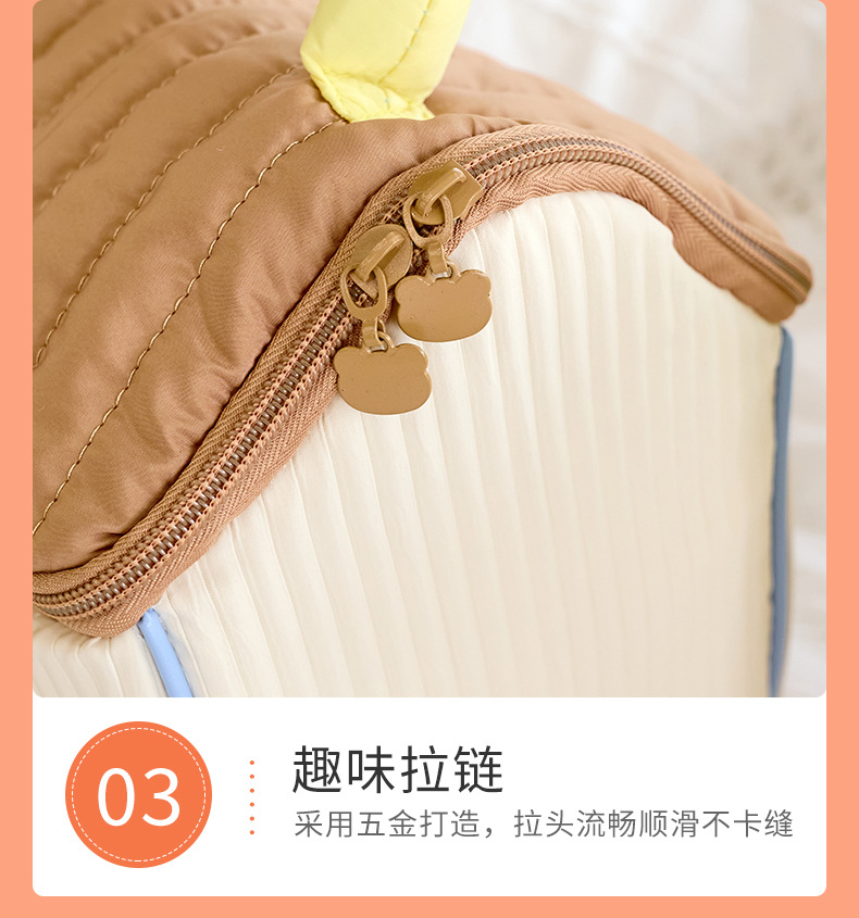 Cute house makeup bag, water-repellent polyester toiletry bag, travel portable handbag, large-capacity storage bag pic 12