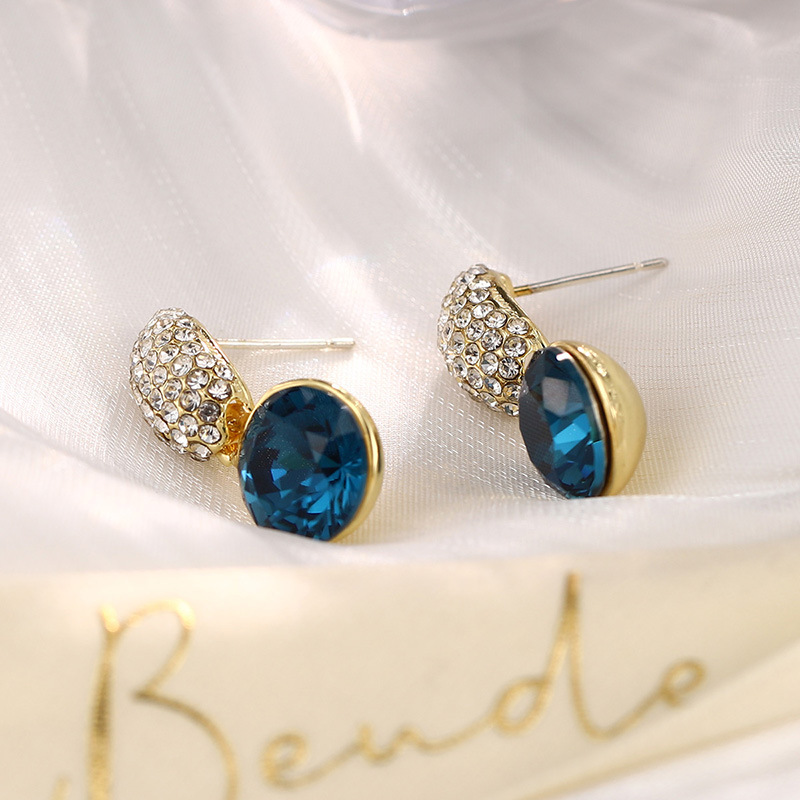 时尚高级感天然珍珠锆石耳环女花朵星星复古轻奢耳钉耳夹925银针详情39