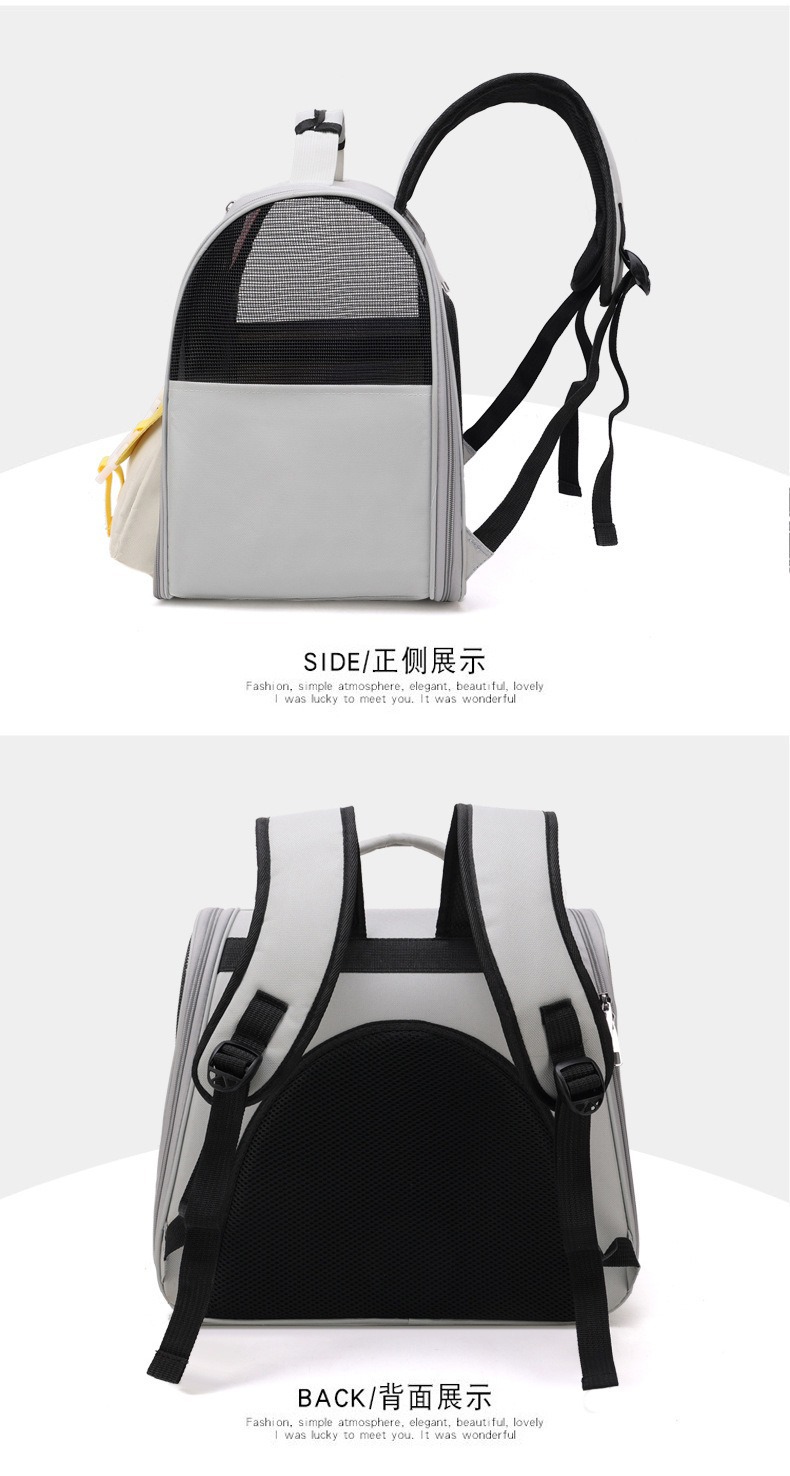 New outdoor cat bag, convenient large-capacity breathable pet bag, breathable outdoor travel cat backpack, cross-border wholesale pic 17