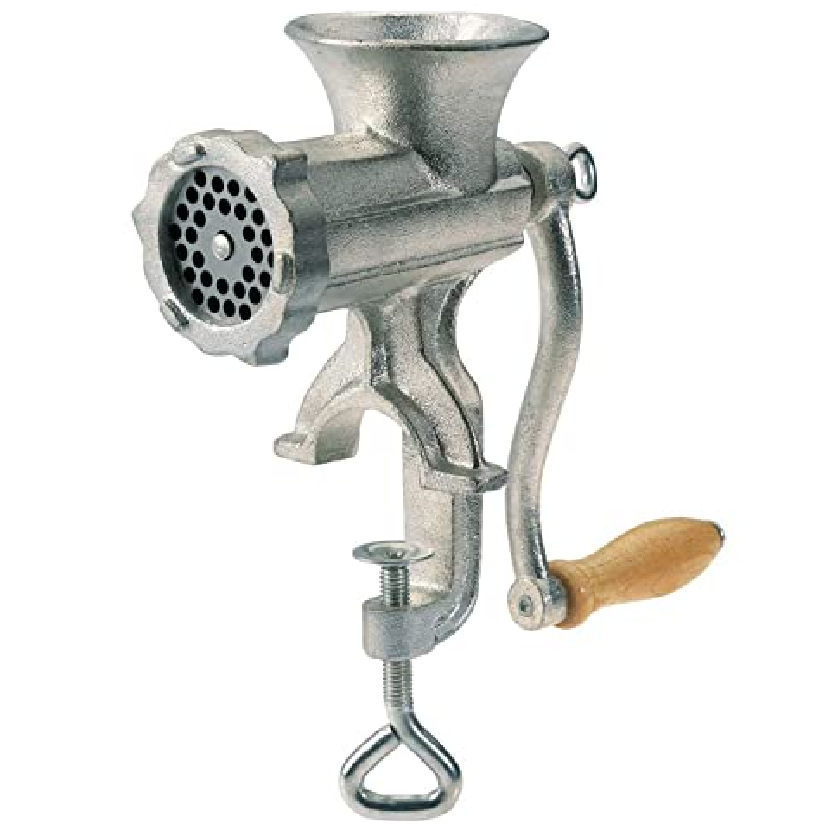 Foreign trade cross-border No. 10, No. 8, No. 22, No. 32 cast iron tin-plated manual meat grinder, household hand-cranked meat grinder, sausage stuffing machine pic 3