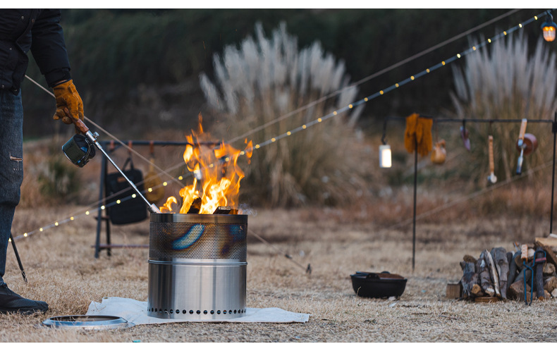 户外便携式可拆卸喷枪家用不锈钢烧猪毛烤火器露营烧烤点炭详情18