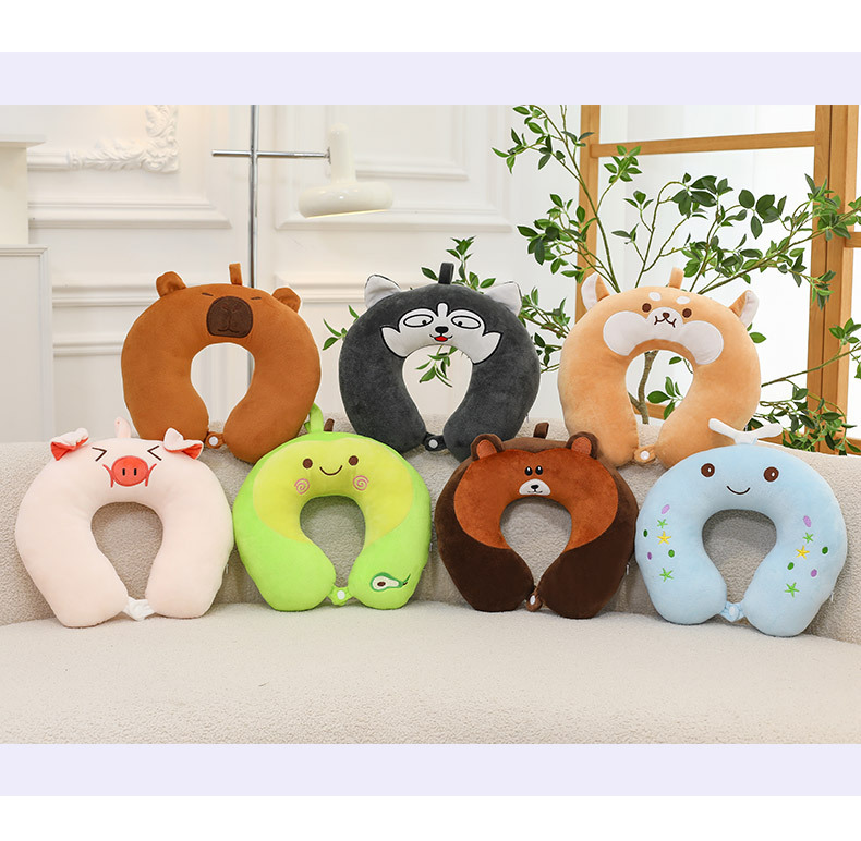 网红U型枕儿童学生午休睡觉创意便携式旅行坐车护颈头枕女生优选详情20