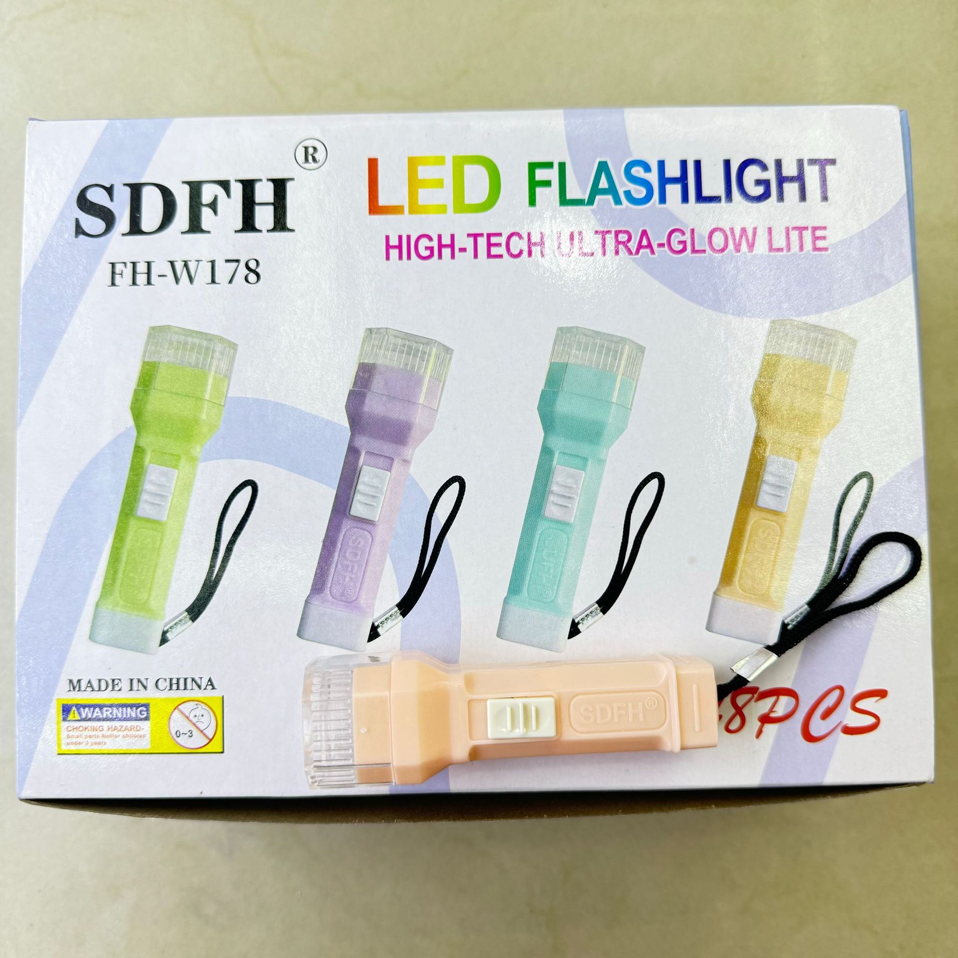 Wholesale of various styles of flashlights, colored plastic outdoor household hand-held white light illumination portable keychain flashlights pic 6