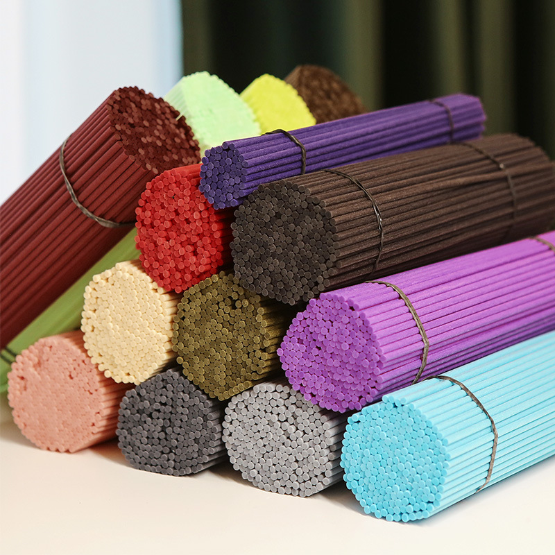 Factory stock of colored non-flame aroma diffuser sticks, deodorizing aroma diffuser sticks, essential oil accessories, fiber sticks, and aroma diffuser sticks pic 3