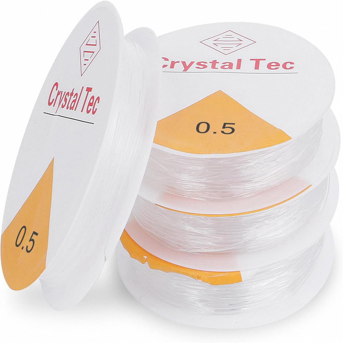 Transparent white elastic thread, elastic fish thread, crystal thread, small wheel thread, DIY jewelry accessories, cross-border Amazon pic 2