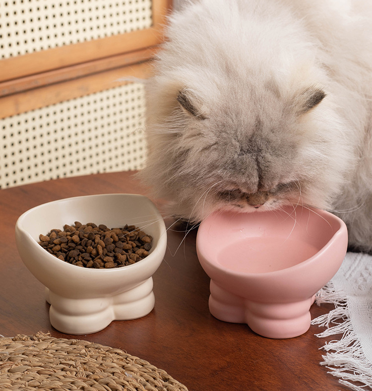 Pet colored ceramic bowls, pet feeding bowls, pet supplies, pet automatic water dispensers, dog bowls, pet feeders, pet tableware, pet feeding supplies, durable and easy to clean pic 7