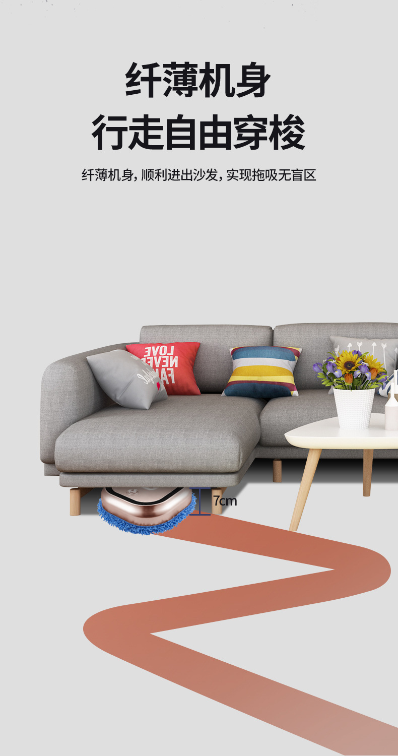 Household mopping machines, fully automatic lazy floor cleaning machines, e-commerce agency for charging, smart sweeping machines and home appliance gifts pic 9