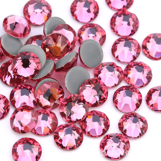 Wholesale of high-quality cross-border eight or eight small imitation Chinese flat-bottomed diamond, glass and crystal diamond diy nail art accessories pic 5