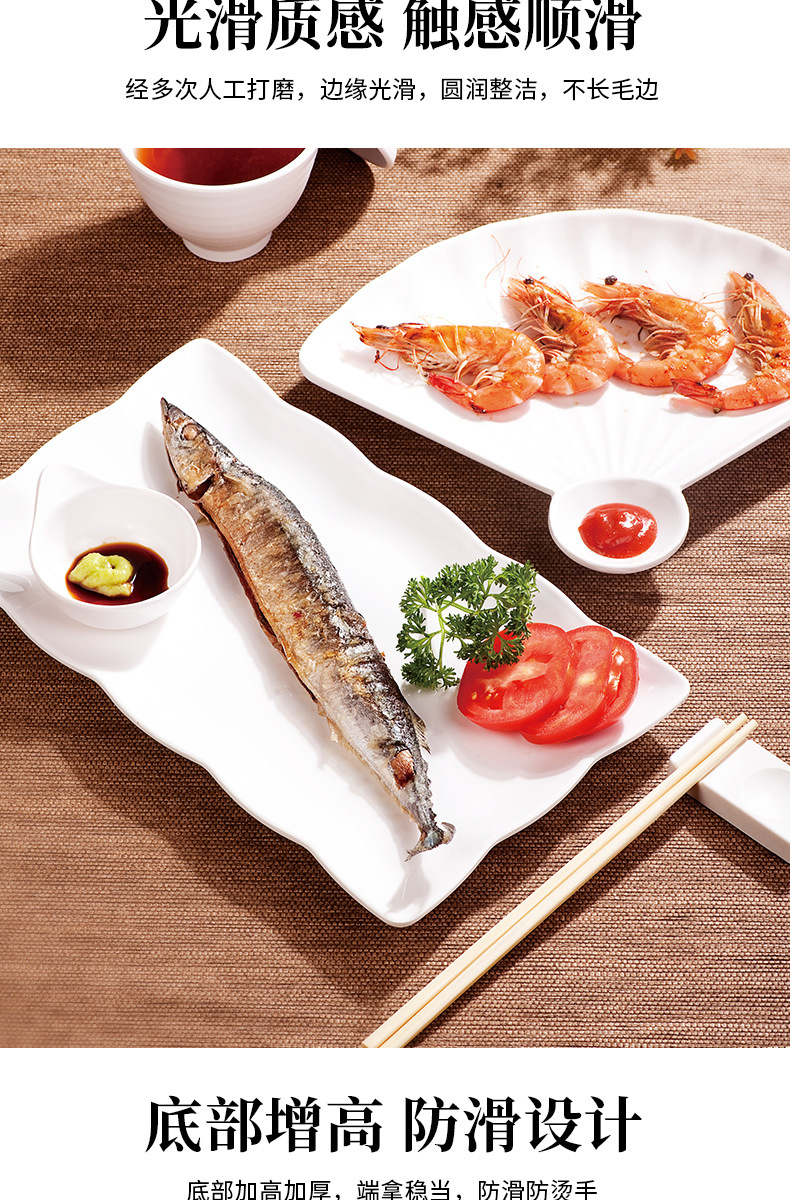 Commercial A5 melamine round soup bowl, Chinese restaurant imitation porcelain anti-drop fast food round plate, hotel restaurant dish plate, buffet plate pic 8