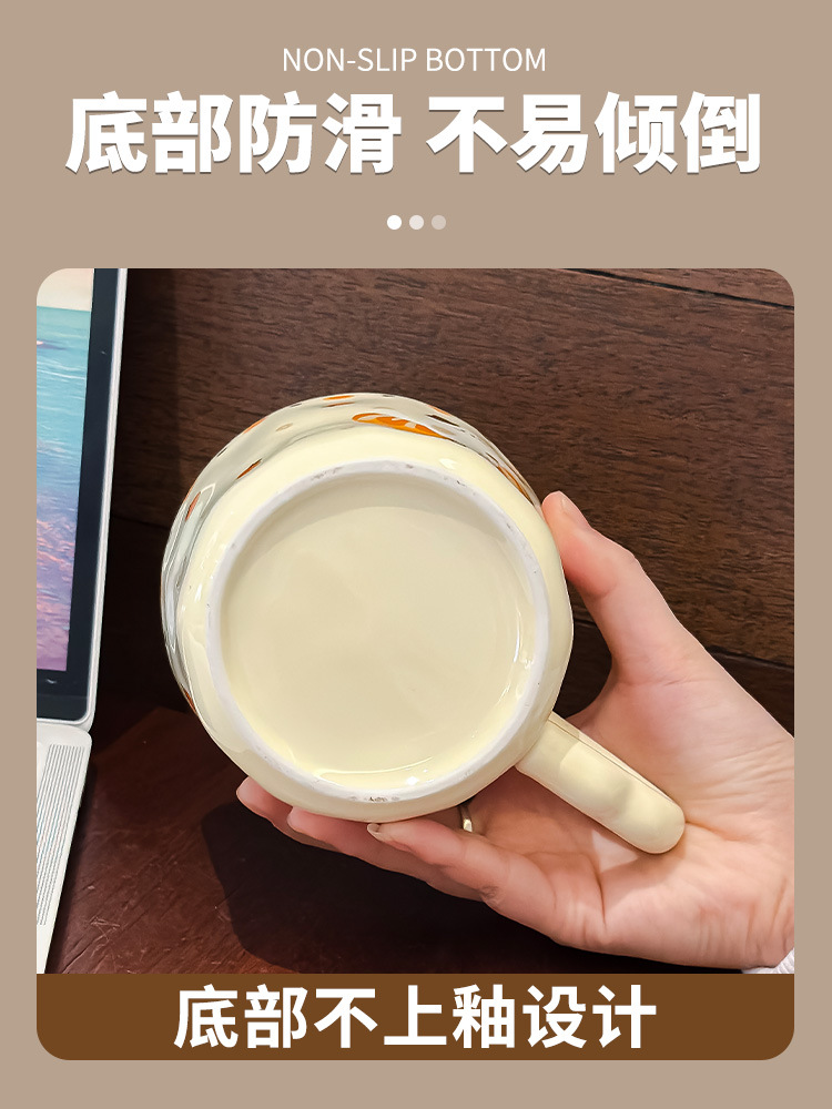 2025蛇年新年礼物大吉大利杯子可爱橘子猫咪马克杯带盖女生日礼品详情8