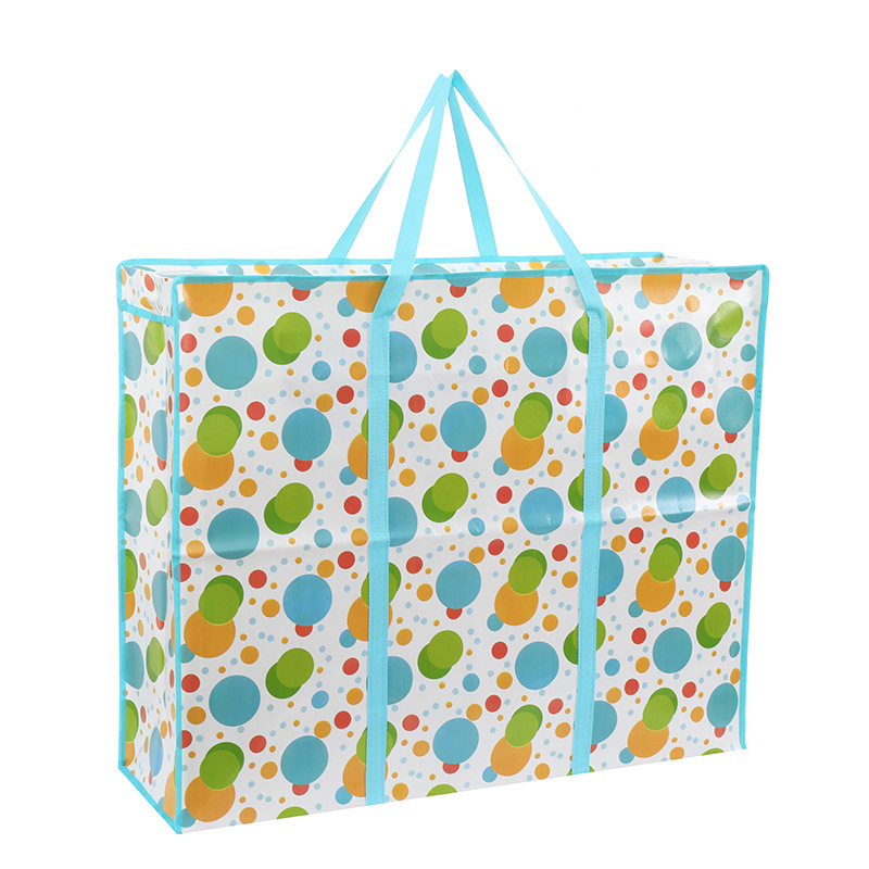 大容量加厚无纺布搬家袋防水防尘打包袋可爱可折叠行李收纳手提袋详情10