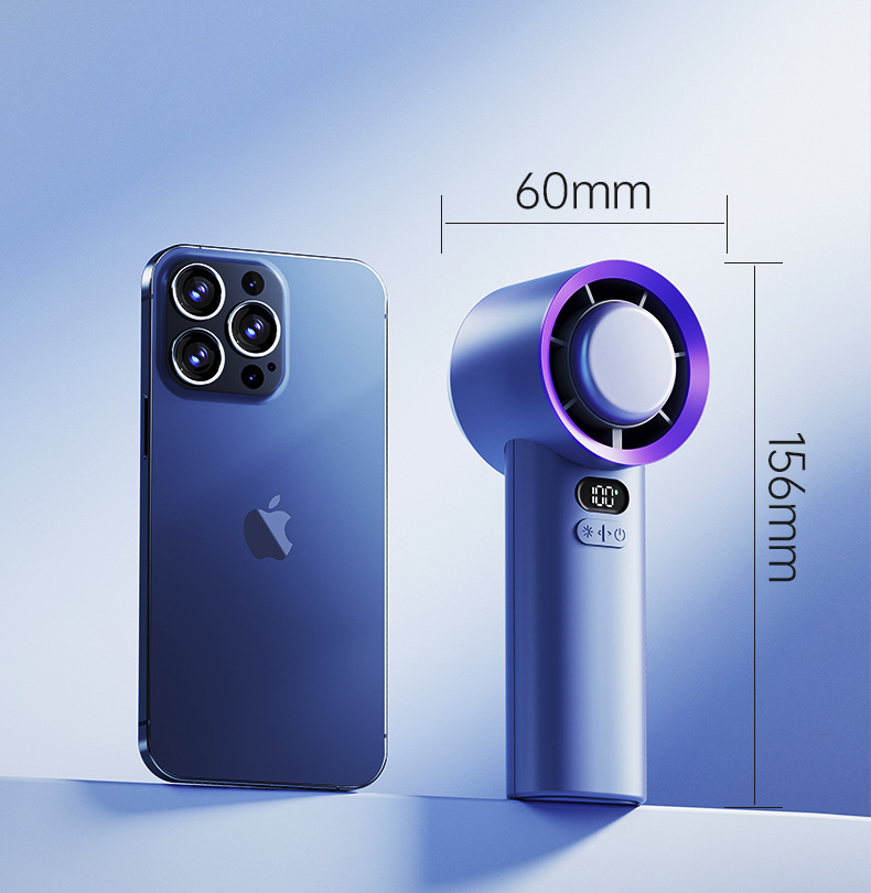 爆款M57制冷冰敷手持小风扇100档无极调节小型usb桌面迷你便携随详情9