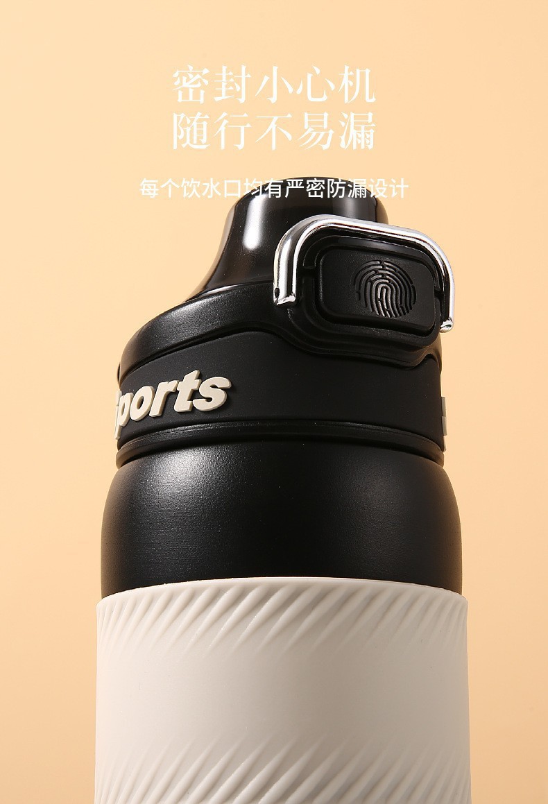 不锈钢黑武士保温杯大容量运动水壶便携手提水杯户外杯详情5