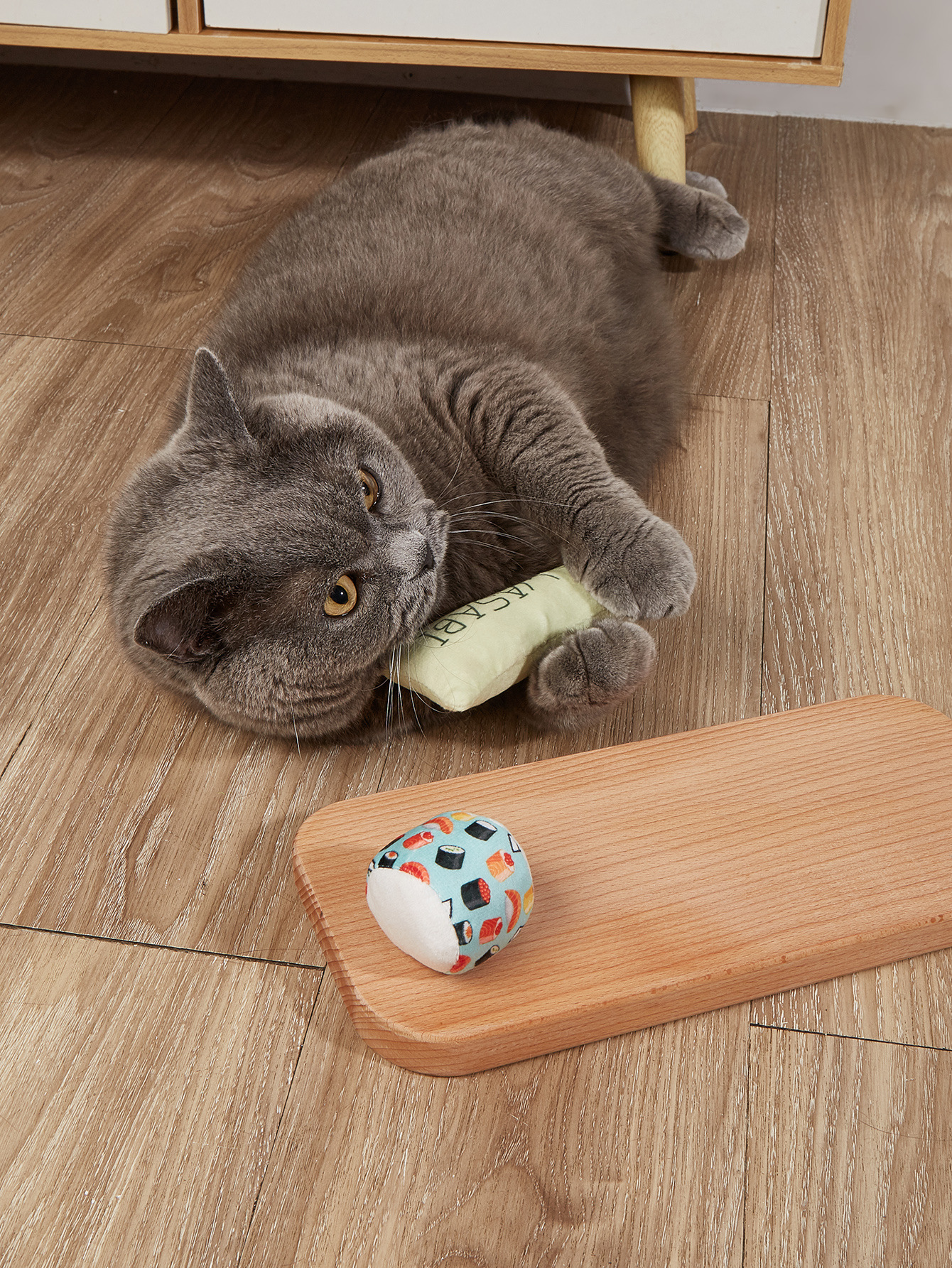 Pet supplies, cat toys, mustard sushi, plush toy sets, cat self-entertainment and boredom, factory direct delivery wholesale price pic 20