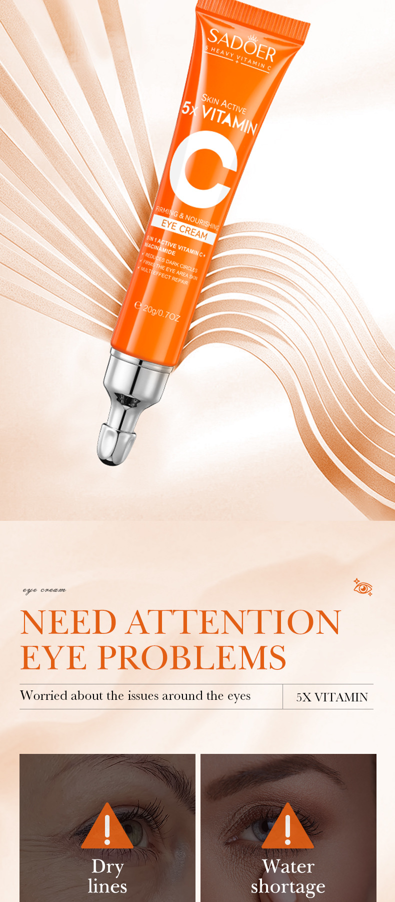 全英文SADOER五重维C提亮护肤礼盒 护肤品套盒跨境外贸批发详情19